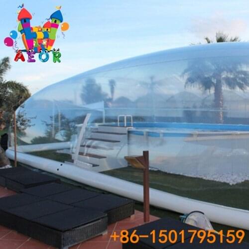 Inflatable Pools Cover Transparent Swimming Pool Bubble Tent Air Water Tube Bottom Inflatable Pool Coverage