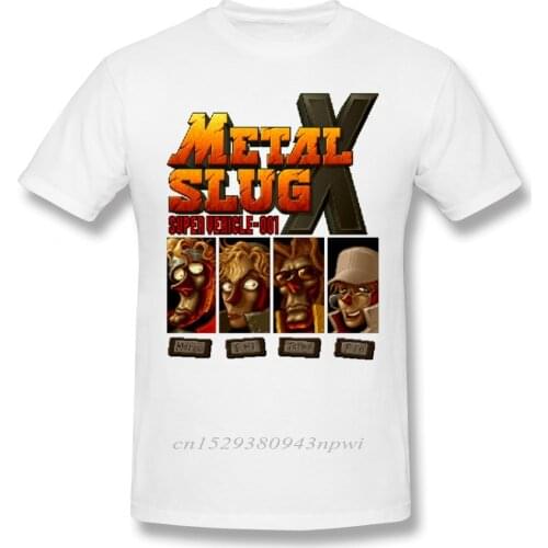 Novelty Game Metal Slug X T Shirt Retro Play Homme Tee Shirt Free Shipping Camiseta Fashionable 100% Cotton
