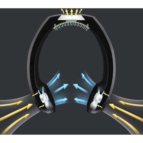 New Creative Design Mini Air Cooler USB Travel Portable Hanging Air Conditioning Neck Fan Car Use Sport Cooling Air Conditioner