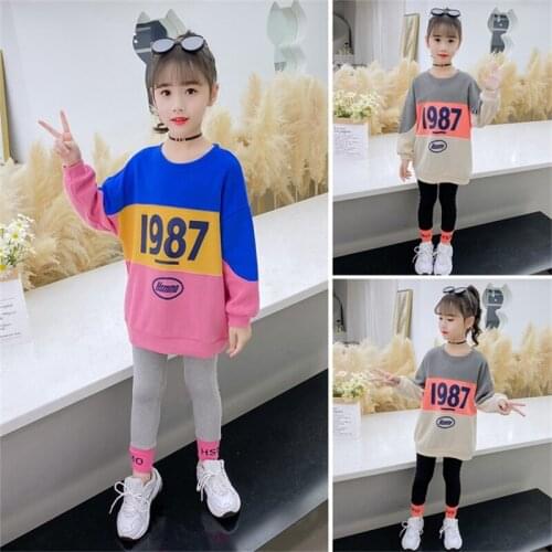 Girls Clothes Sweatshirts + Pants Sets 2021 Printed Spring Autumn Kids Teenagers Outfits Children Clothing Kids Sets Jogging Sui