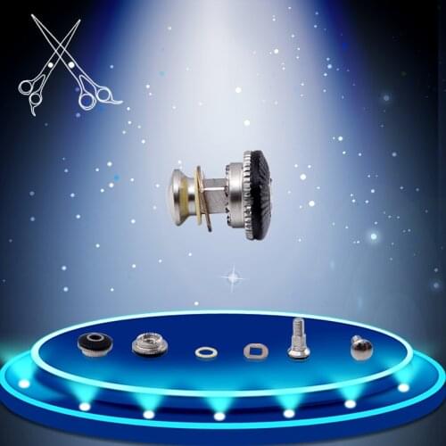 Wholesales 100 Sets/lot Hair Scissor Screws Matel With Rhinestone For Baber Use Hair Scissors Repair Assemble Spare Parts Kits