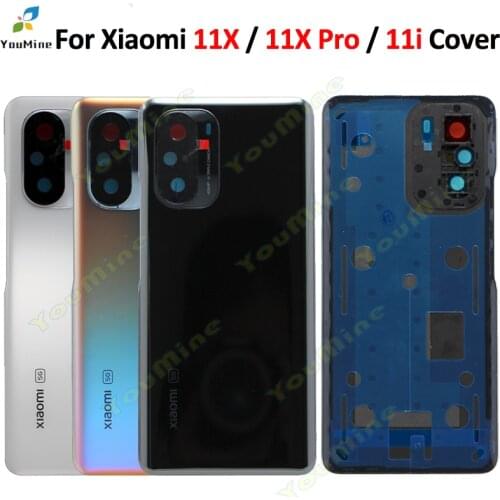 Original For Xiaomi mi 11x pro 11i Back Battery Cover Housing Door Rear Case +Camera Lens For xiaomi 11x 11i back housing
