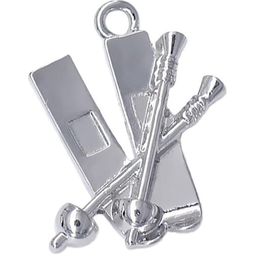 Popular Ski Sports Jewellery Accessories Skis & Snowboard Sled Charm Pendants