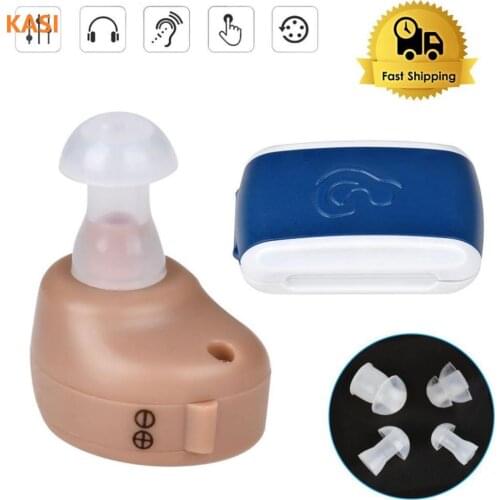 New Design Portable ITC Hearing Aids Min i In Ear Earing Aid Hearing Amplifier with Adjustable Tone Digital Hearing Aid Ear Care