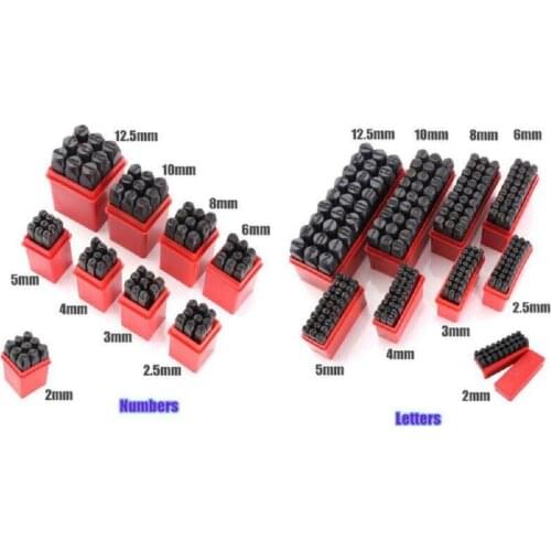 All Size Alphabet Letters Number Stamps Punch Set Box Steel Metal Punch Tool For DIY LeatherCraft Decoration Jewelry LOGO Stamp
