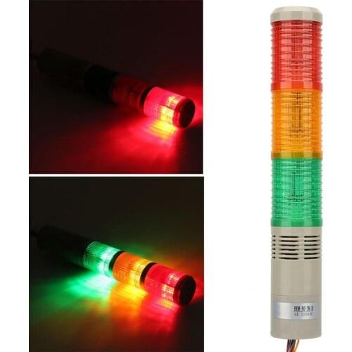 Warning Light 220VAC Machine Warning Light LED Indicator Caution Signal Constant Light