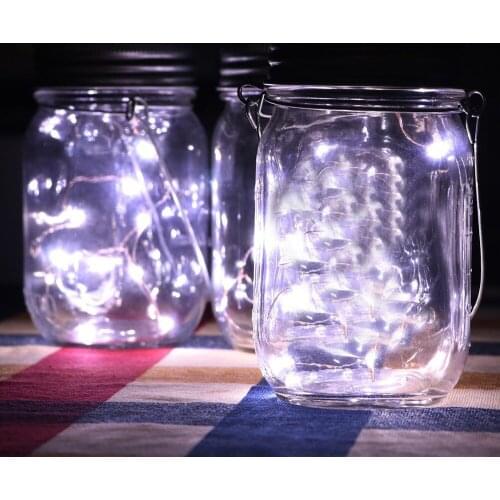 1M LED Outdoor Solar Lamp String Lights 10LEDs Fairy Holiday Christmas Party Garland Solar Garden Waterproof J50