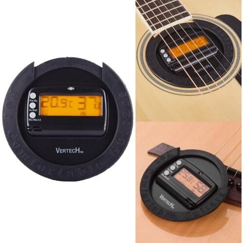 VERTECHnk Guitar Sound Hole Dry Humidifier Dehumidification with Temperature and Humidity Meter