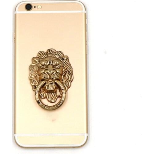 Vintage Lion head Finger Ring Mobile Cell Phone Hand Stand Holder Rotatin Stand Holder Mount Bracket For iPhone Samsung Huawei