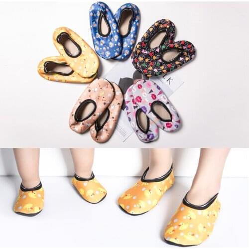 YEAMOLLY Winter Plush Warm Non-Slip Indoor Floor Socks Anti-Skid Boat Socks Color Cute Cartoon Sock Slippers For Kids Women