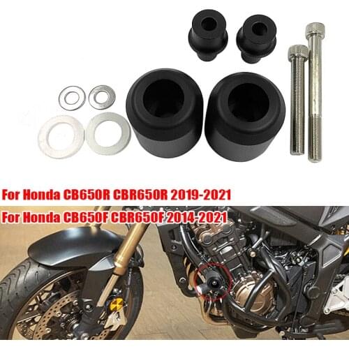 Motorcycle Frame Slider Engine Guard Protector Crash Pad For CB650F CBR650F 2014 15 16 17-2021 CB650R CBR650R 2019 2018 2021
