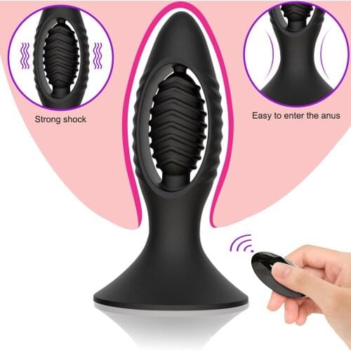 Remote Control Dildo Vibrator Hollow Anal Plug Erotic Toys G-spot Stimulator Prostate Massager Butt Plug Sex Toys For Man Woman