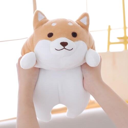1pc Kawaii Fat Shiba Inu & Corgi Dog Plush Toys Stuffed Soft Animal Cartoon Pillow Lovely Dolls Gift for Kids Baby Children