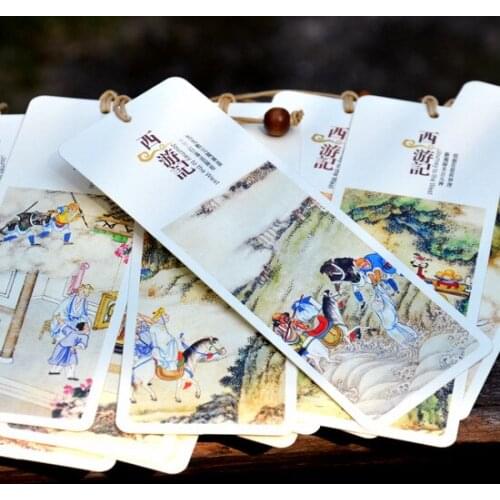 1pcs Bookmark Wholesale Journey to the West Paper Bookmarks Send Foreigners Send Teachers Student Prizes 12/Set