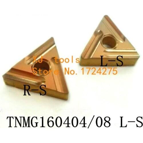 10PCS TNMG160404L-S / TNMG160408L-S Carbide CNC inserts,CNC lathe tool,apply to steel processing,insert MTJNR/WTJNR turning tool