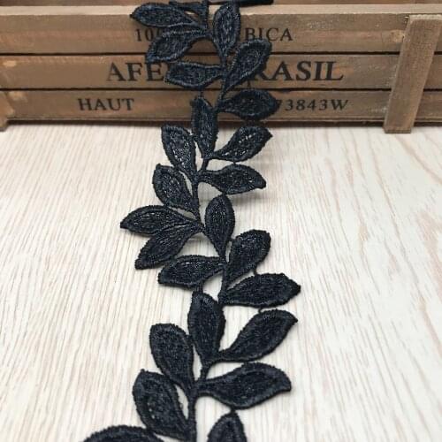 15yards High Quality 5.8cm Leaf Polyester Lace Craft Sewing Supplies DIY Water Soluble Lace Trim Embroidery Clothing Accessories