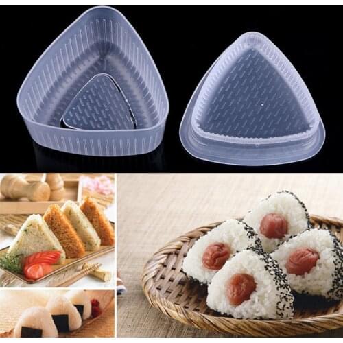 2 Set Triangle Sushi Mold Onigiri Rice Ball Bento Sushi Make Mold DIY Tools Utility Kitchen Accessories