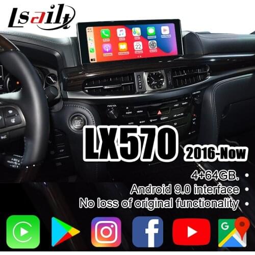 4GB Lsailt Carplay /Android video Interface for Lexus LX570 2013-2020 with YouTube, Netflix, Google Play in ES350 NX300h
