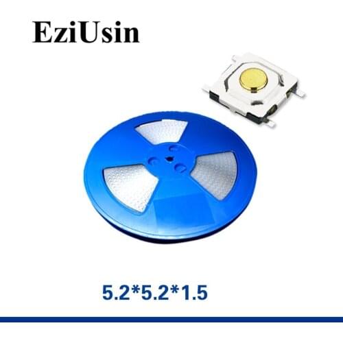 5000pcs In Tape One Reel TS-C010 5*5*1.5 Membrane Tactile Tact Touch Button Micro Switch 5.2x5.2