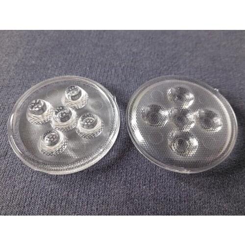 #AZI-35.6-5*1 High quality LED Optical Lens 5P, PMMA materials, Lens Diameter: 35.6mm, 30 degree, Mesh Surface