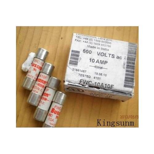 Free shipping 5pcs FWC-30A10F ceramic fuse 10X38MM BUSSMANN 30A600V genuine