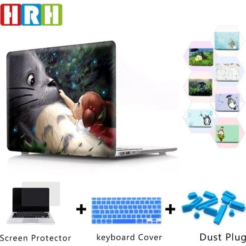 HRH Japanese Anime Totoro Laptop Body Shell PC Hard Case for Mac Air Pro Retina Touch Bar A1989 A1990 A1706 A2159 A2289 A2251