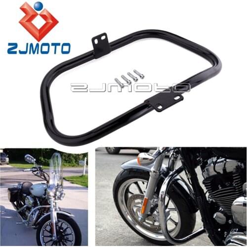 1-1/4" Black Steel Engine Guard For Harley Sportster 2004 - Later Motorcycle Accessories Custom Highway Crash Bar