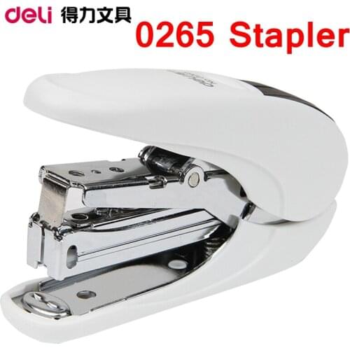 Deli 0265 power saving Handheld stapler 15 pages 80g papers capacity match 24/6-26/6 staple office suppliers hand paper binding
