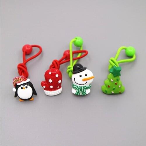 IMIXLOT New Design 4pcs/set Cute Mini Resin Girls Hair Clips Kids Hairpins Toddlers Cartoon Hair Accessories Hair Rope
