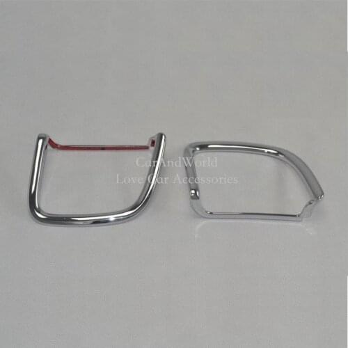 For 2012 to 2015 Toyota Land Cruiser 200 FC200 Chrome Rear Fog Light Cover Tail Lamp Trims Stickers Car Styling Accessories