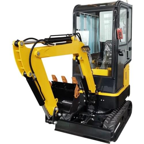 1ton excavator chinese mini excavator for sale Chain digger with hydraulic breaker