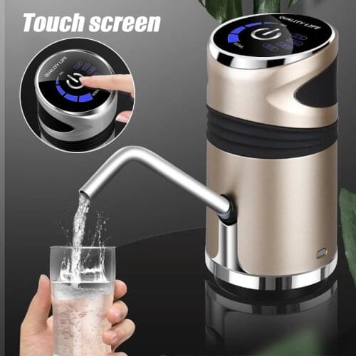 Air Electric Water Pump Dispenser Intelligent Button Automatic Portable Gallon Drinking Bottle Switch Silent Usb Charging Touch