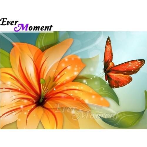 Ever Moment Diamond Painting DIY Picture Of Rhinestone Flower Mosaic Full Square Drill Diamond Embroidery Cross Stitch ASF1517