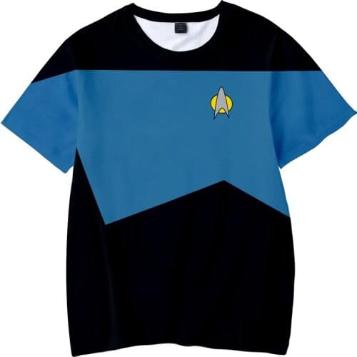 Kawaii Star Trek 3D T-shirt Children Star Trek t shirt Fashion Spring/Summer Short Sleeve cosplay tshirt Casual streetwear tops