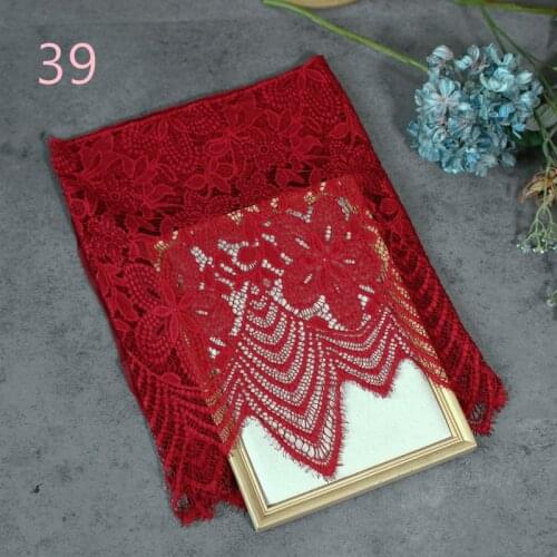 Free shipping 3meters/lot 44cm Width Fashion High Quality Handmade DIY Black Eyelash Lace Trimming,chantilly lace fabric