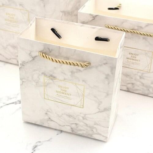 Small Box Marble Color Vintage Wedding Candy Box Gift Bag Kraft Paper Gift Box Chocolate Boxes Cookies Bag Womens Bag Gift Bags
