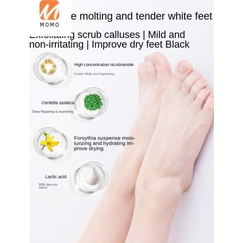 Foot Mask Exfoliating Calluses Heel Cracked Feet Exfoliating Care Female Whitening Moisturizing Hydrating Booties Foot Mask