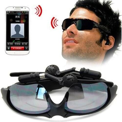 New Sunglasses Sun Glasses Bluetooth Headset Headphones Music Earphone For iphone all Smart Phone PC Tablet Free shipping