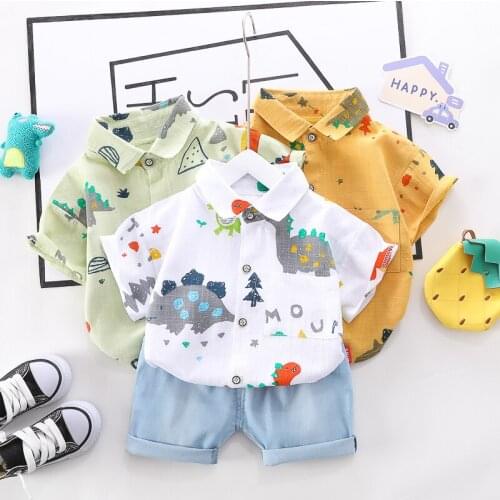 0-4 Years Summer Boy Clothing Set 2021 New Casual Fashion Active Sport T-shirt+ Pant Kid Children Baby Toddler Boy Clothing