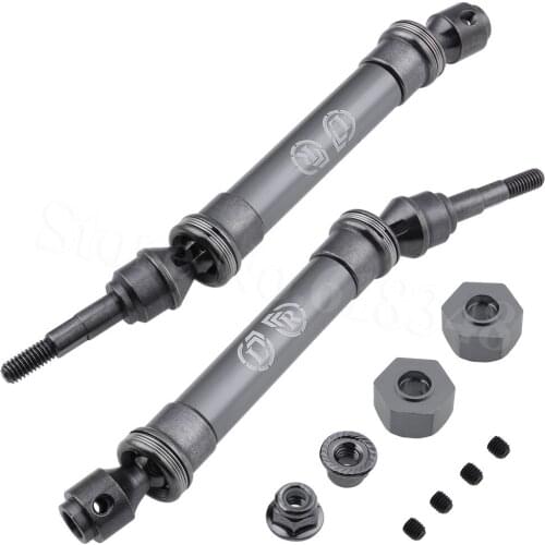 2pcs Heavy Duty Front Driveshaft Assembly CVD Replacement of 6851R 6851X for Traxxas 1/10 Stampede 4x4 VXL Monster Truck