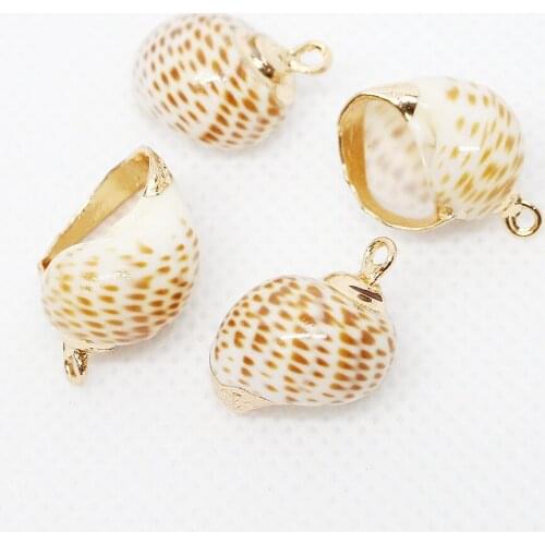 Natural Shell Pendant Natural Color 15*20mm size DIY Jewelry For Necklace or Earrings Whosale Price Charms For Jewelry Making