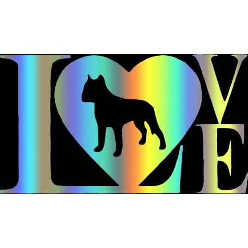 S51199 Various Sizes/Colors Car Stickers Vinyl Decal Love PitBull Motorcycle Decorative Accessories