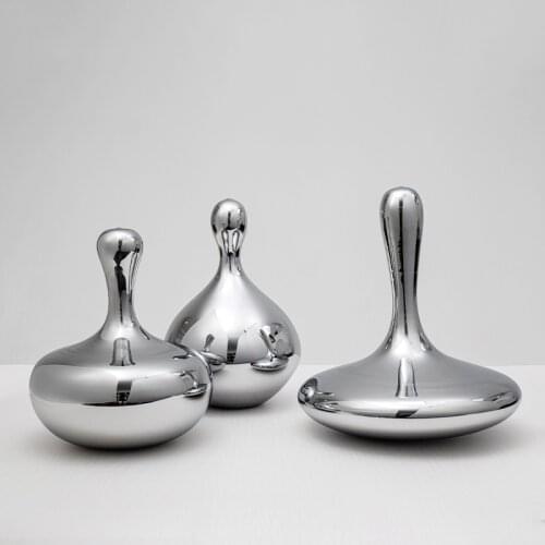 Modern Plating Mirror Water Drop Shape Glass Dining Table Decor Ornaments Living Room Home Hotel Sales Department Window Decor