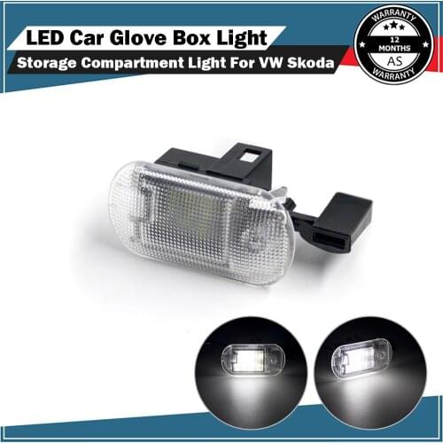 LED Car Glove Box Light Storage Compartment Light 1J0947301 for VW Golf Mk4 Bora Touran Touareg Caddy Skoda Octavia Superb