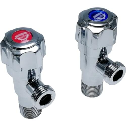 Anti-explosion Kitchen Toilet 304 Stainless Steel Bathroom Thicken Triangular cold hot Valve Switch Water