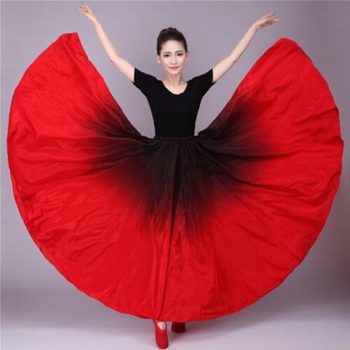720 Belly Gypsy Skirt Belly Dance Ruffle Flamenco Skirt New Belly Dancing Large Skirts Belly Dance Skirt Flamingo Costume B-6832