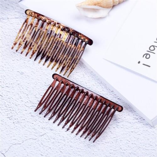 Leapord Hair Comb Headwear for Thin Hair Accessories Fashion Plastic Hairpin 8cm Long