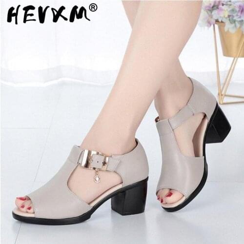 New Women Sandals Summer 2021 Hing Heel Fashion Sexy Fish Mouth Hollow Roman Sandals Thick With Beaded High Heels Female Sandals