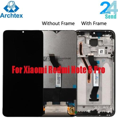 For Xiaomi Redmi Note 8 Pro LCD Display and Touch Screen With Frame Digitizer Assembly for Xiaomi Redmi Note 8 Screen 10-Touch