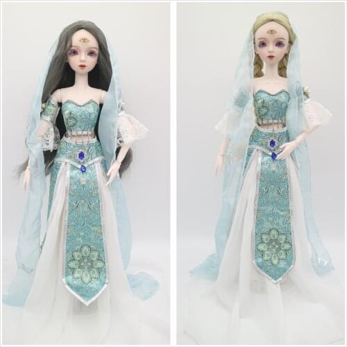 1/3 Plastic BJD doll Handmade customized 56cm joint movable doll selling doll and clothes wig